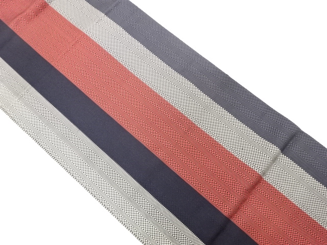 縞模様織出し名古屋帯